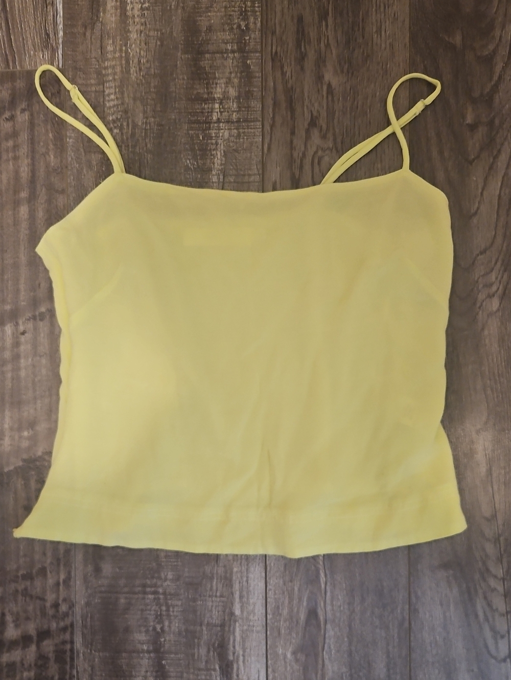 Astr The Label Bright Yellow Citrine Spaghetti Strap Cami Tank Top Like New